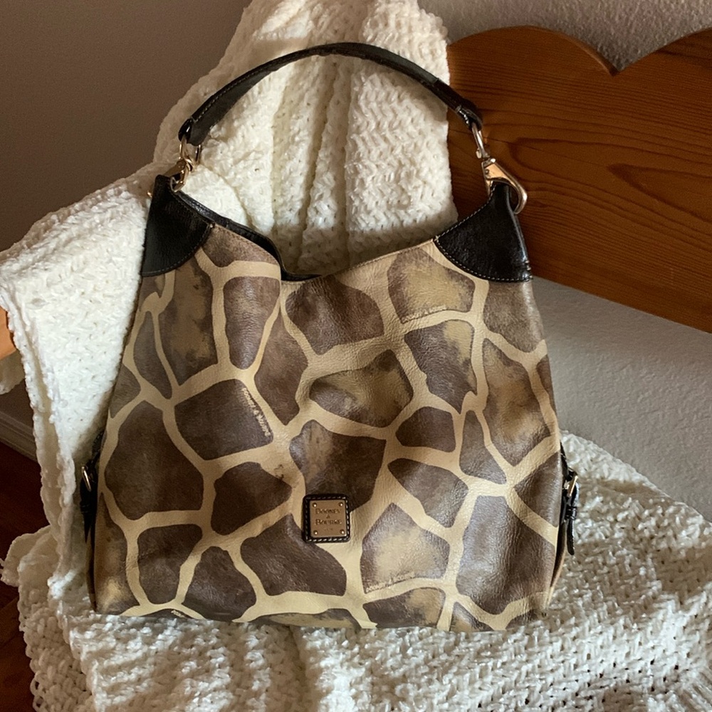 Preloved Dooney & Bourke Giraffe Print Bag